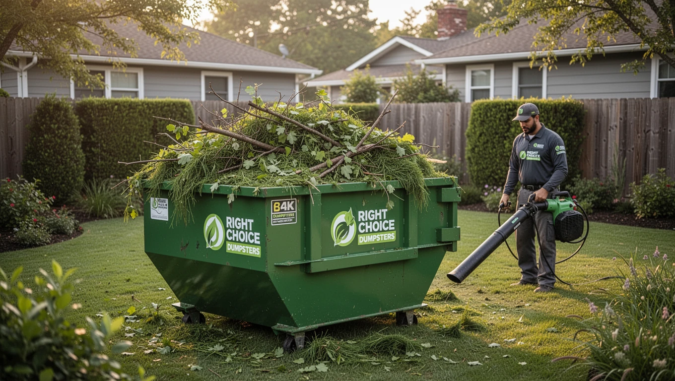 Small Dumpster for Yard Waste