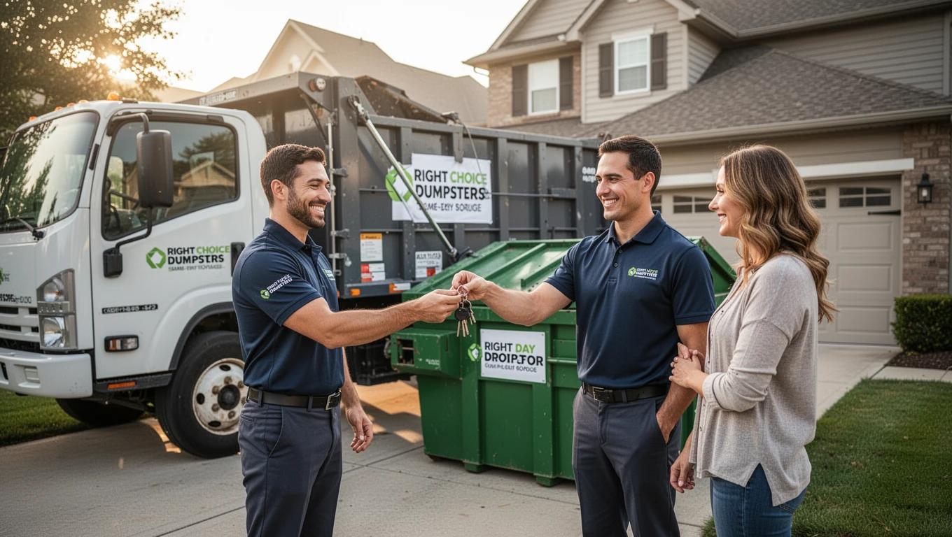Same-Day Drop-Off Dumpster Rentals